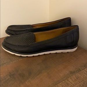 Black Leather light weight Loafers